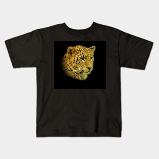 Leopard portrait Kids T-Shirt